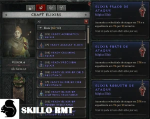 Diablo 4 elixires diversos - preço variado - Blizzard