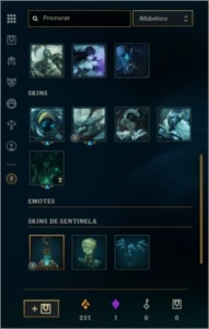 Conta lol Borda D5 41 Skins 10 Chromas - League of Legends