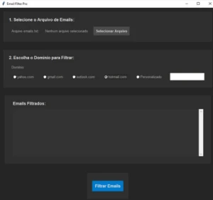 Filtrador de Gmail/Yahoo/Hotmail/Outlook