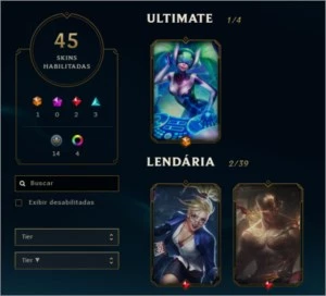 Conta 2012 - Prata 2 / 126 Champ / 45 Skins / 2x Gold - League of Legends LOL