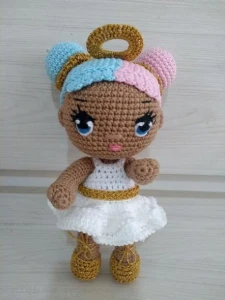 Amigurumi Boneca Algodão Doce - Artesanato e Personalizados