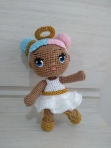 Amigurumi Boneca Algodão Doce - Artesanato e Personalizados