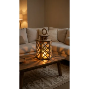 Kit 2 Luminaria marroquina sextavada, lanterna de MDF,... - Artesanato e Personalizados