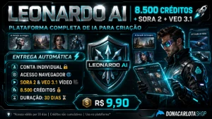 Leonardo Ai 🎨 | 8.500 Créditos+ Sora 2 + Veo 3.1+AUTOMÁTICA - Inteligência Artificial