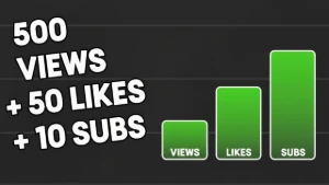 500 Visualizações + 50 Curtidas + 10 Inscritos No Youtube - Redes Sociais