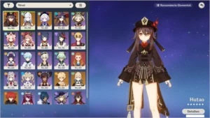 AR55- HU TAO (c1), LANÇA DE JADE, SHENHE, +4 CINCO ESTRELAS - Genshin Impact