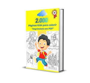 2.000 páginas em "PDF" para colorir e imprimir - eBooks