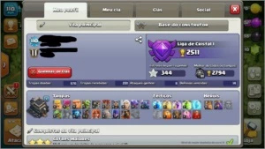 CONTA CLASH OF CLANS CV9 90% FULL
