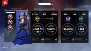 Conta Com 3 heraças e 3 Pradador Arenas - Apex Legends