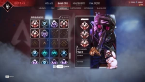 Conta Com 3 heraças e 3 Pradador Arenas - Apex Legends