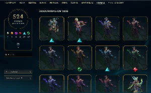 Conta Lol Ex Challenger com muitas skins e chromas raros - League of Legends