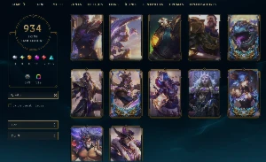 Conta Lol Ex Challenger com muitas skins e chromas raros - League of Legends