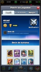 Conta Clash Royale