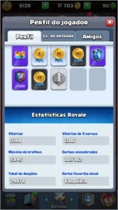 Conta Clash Royale