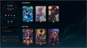 conta lvl 124 gold4 last season 171 skins