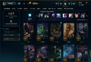 Ferro 4 com 60 Champs e 10 Skins - League of Legends LOL