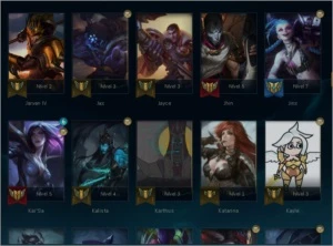 Conta League of Legends Ouro 2 (121 campeões) LOL