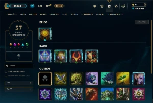 Conta Esmeralda 2 com 30 campeões e 7 skins - League of Legends LOL