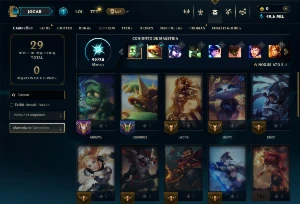 Conta Esmeralda 2 com 30 campeões e 7 skins - League of Legends LOL