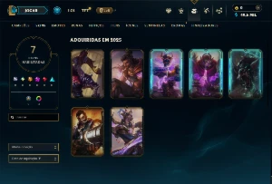 Conta Esmeralda 2 com 30 campeões e 7 skins - League of Legends LOL