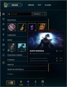 Conta Prata 2 - League of Legends LOL