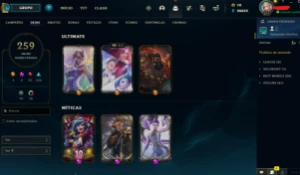 Conta platina criada na season 3 - League of Legends LOL