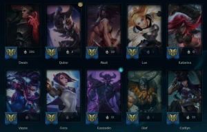 Conta platina criada na season 3 - League of Legends LOL