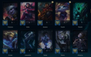 Conta platina criada na season 3 - League of Legends LOL