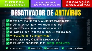 Desativador De Windows Defender | Envio Imediato | W10 & W11 - Softwares e Licenças