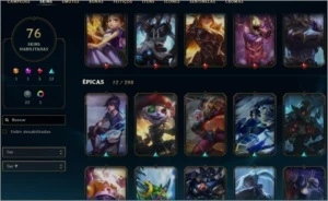 CONTA LOL PLATINA - League of Legends