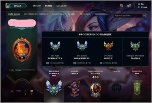 conta d3 criada na s2 / quase todos os champs / 81 skins - League of Legends LOL