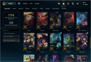 Conta ouro 3 com 23 skins e 48 champs - League of Legends LOL