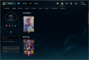 Conta ouro 3 com 23 skins e 48 champs - League of Legends LOL