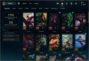 Conta ouro 3 com 23 skins e 48 champs - League of Legends LOL