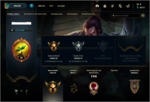 Conta ouro 3 com 23 skins e 48 champs - League of Legends LOL