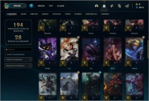 Conta ouro 3 com 23 skins e 48 champs - League of Legends LOL