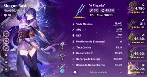 Genshin Impact -⚡RAIDEN SHOGUN C3⚡ ❄️️GANYU C1❄️️ 🔥HUTAO C1