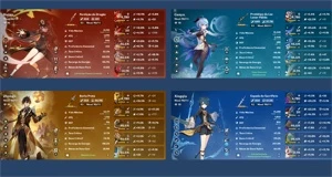 Genshin Impact -⚡RAIDEN SHOGUN C3⚡ ❄️️GANYU C1❄️️ 🔥HUTAO C1