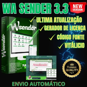 Wa Sender Atualizado 3.3 + Gerador De Licença + Código Fonte - Outros