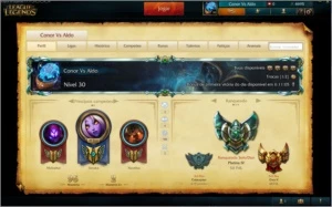Conta League Of Legend´s Platina 4 +3 skin´s - Steam