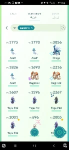 Contas aleatórias POKEMON GO
