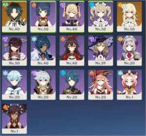 Vendo Ar 31 muitas gemas pra farmar. - Genshin Impact