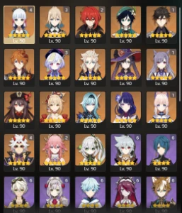 Ar 60, End Game, Ayaka C4 + Bis - Itto C4 + Bis E Muito Mais - Genshin Impact