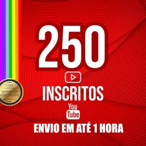250 Inscritos pro seu canal no Youtube! - Redes Sociais