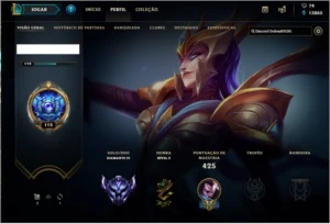 CONTA LOL TODOS CHAMPS 123 SKINS  DIAMANTE 4 - League of Legends