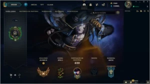 CONTA LOL, TEMPORARIAMENTE GOLD III, 1288 skins - League of Legends