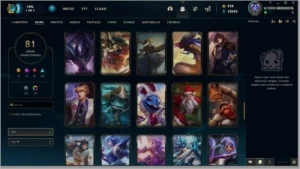 Conta League of legends com skins LOL