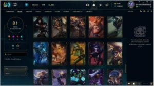 Conta League of legends com skins LOL