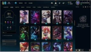 Conta League of legends com skins LOL
