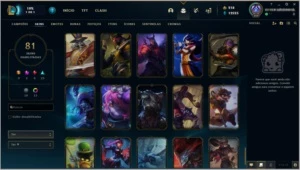 Conta League of legends com skins LOL